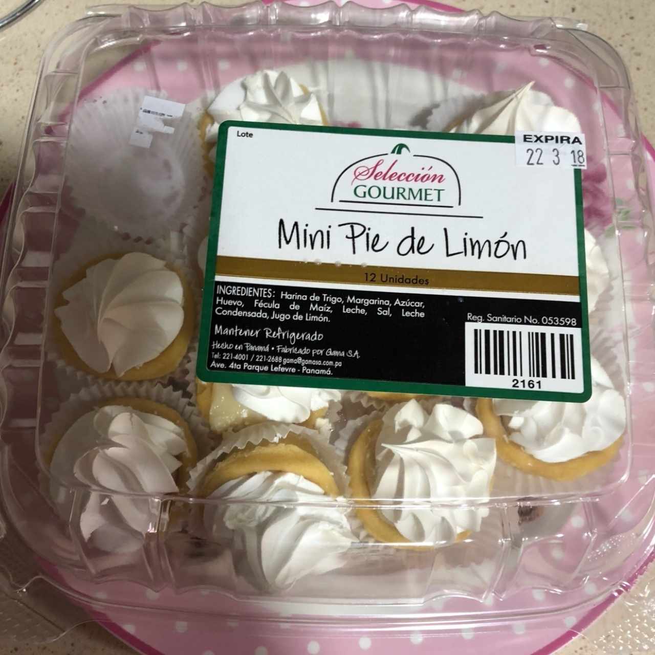 Mini pie de Limón