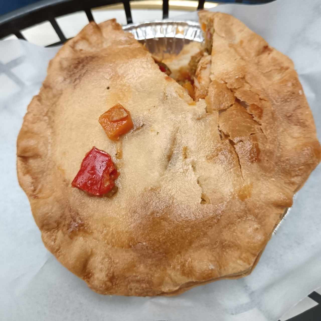 Mini pie de pollo