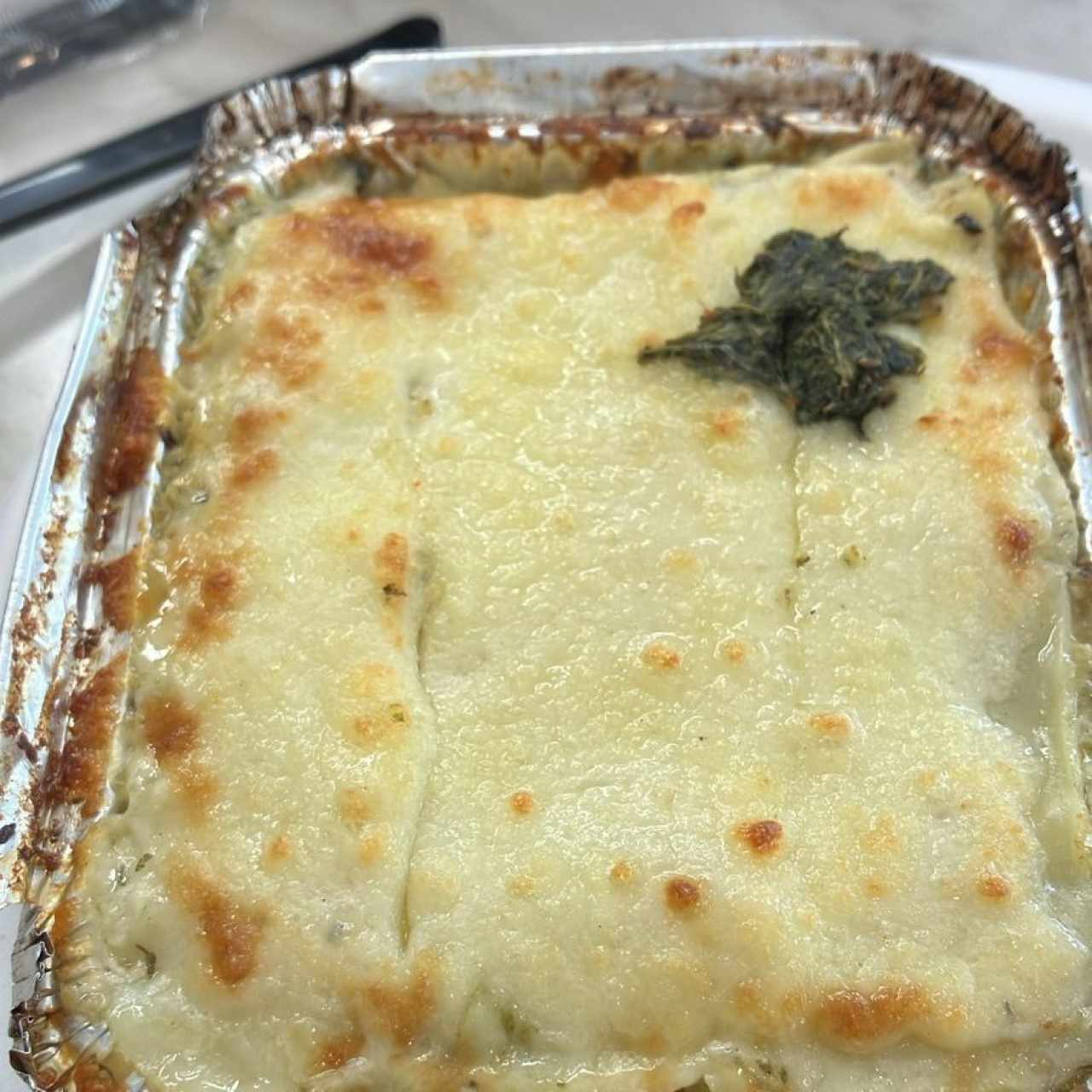 Lasagna de Pollo Salsa blanca