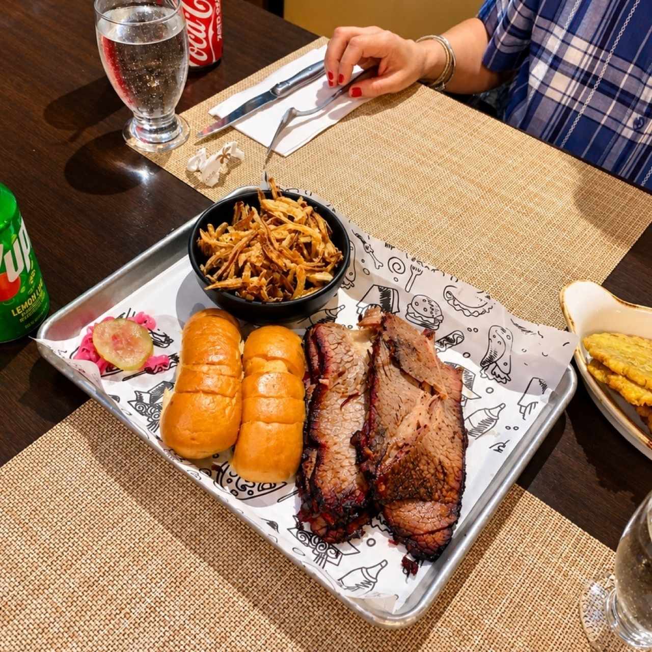 Brisket ahumado.  