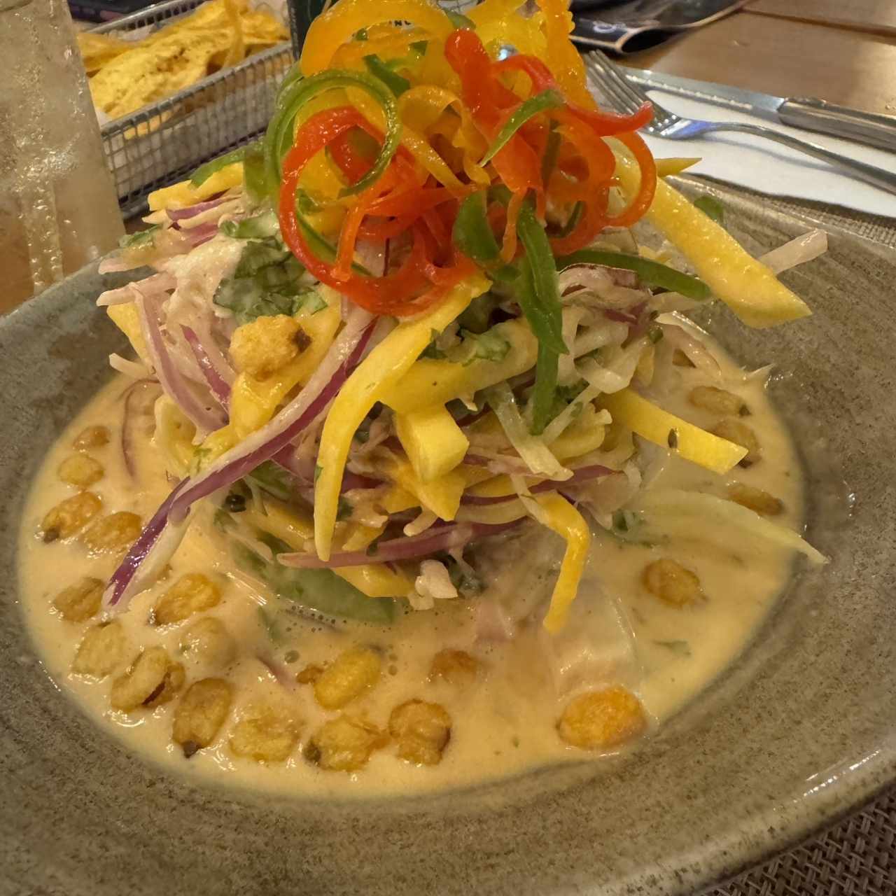 CEVICHE PERUANO FUSIÓN DE CORVINA