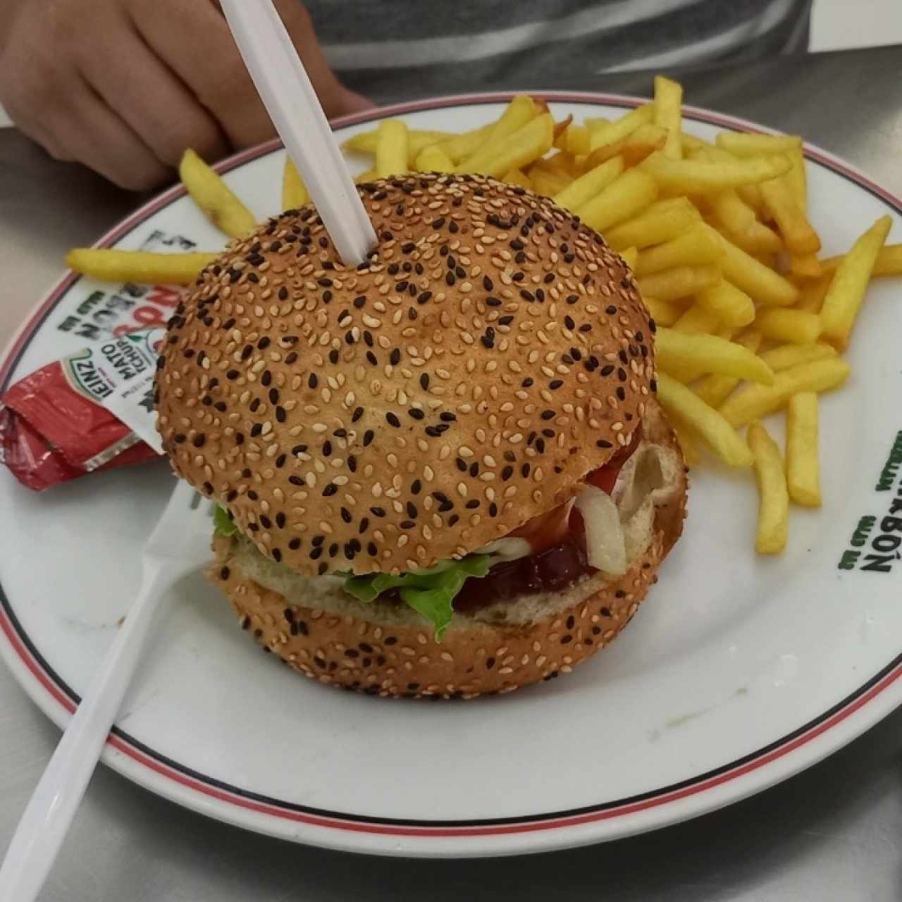 hamburguesa leños