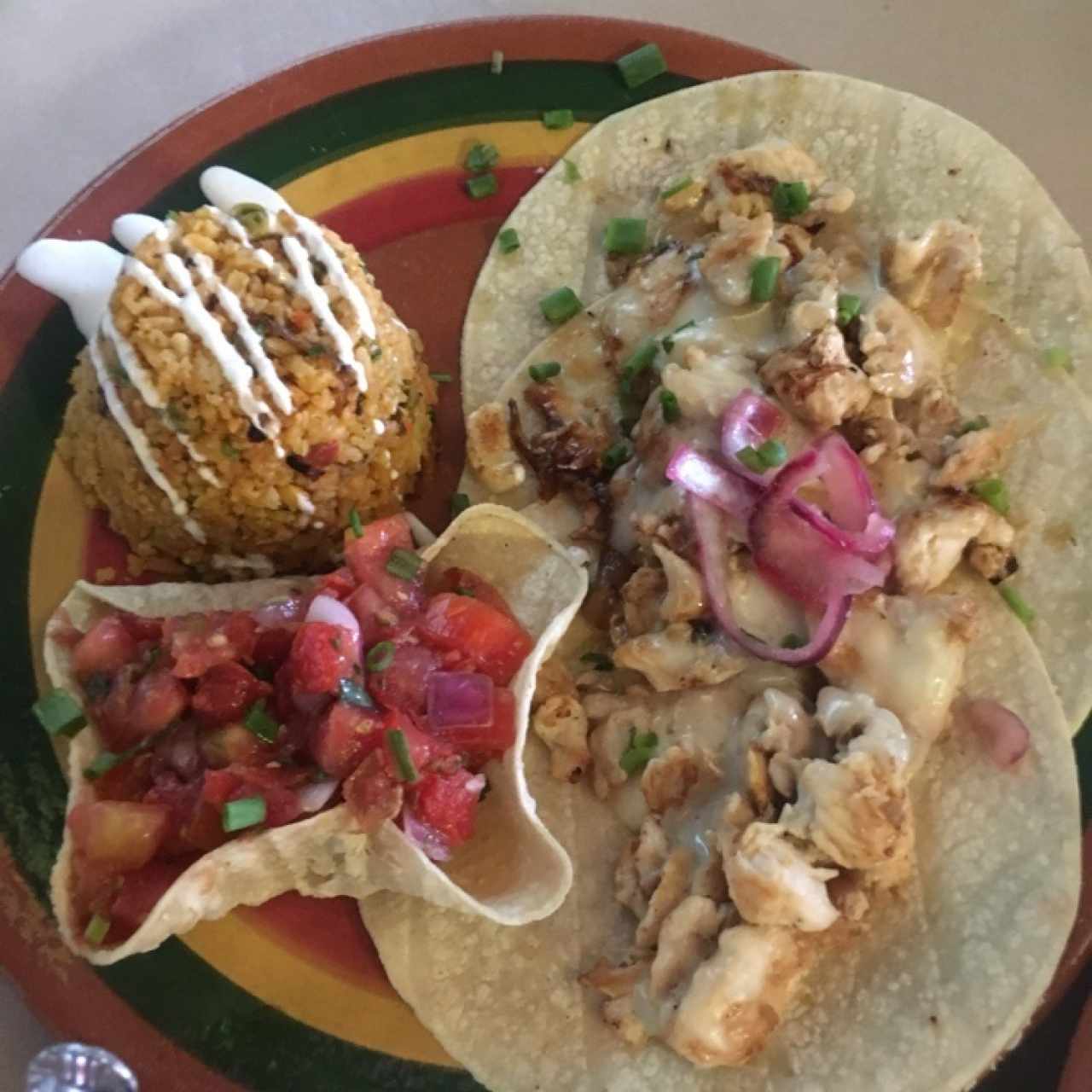 Menú del día con tacos