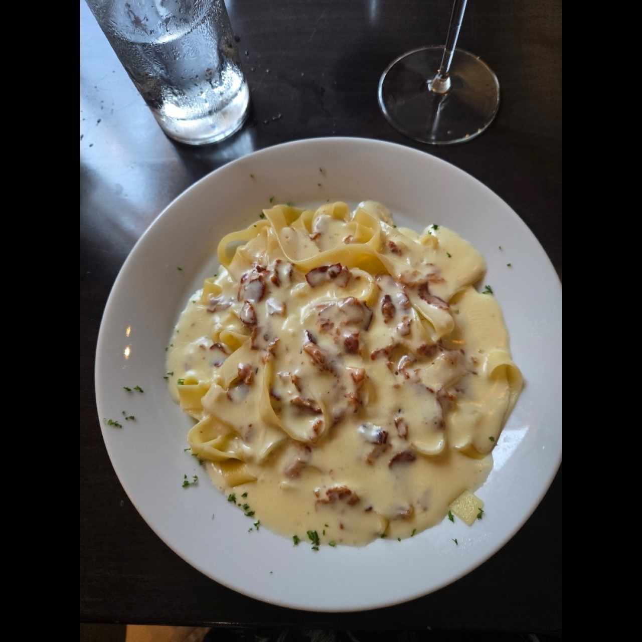 Pasta en Salsa Blanca