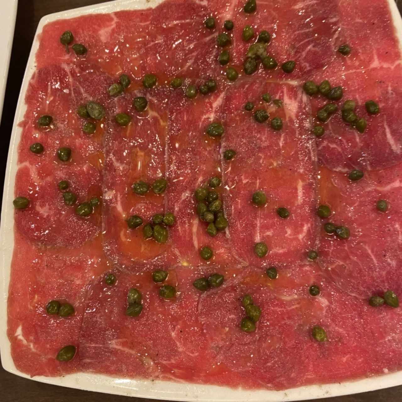 Carpaccio de res