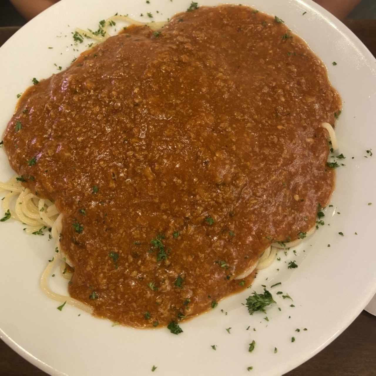 Pasta a la boloñesa en Salsa Roja