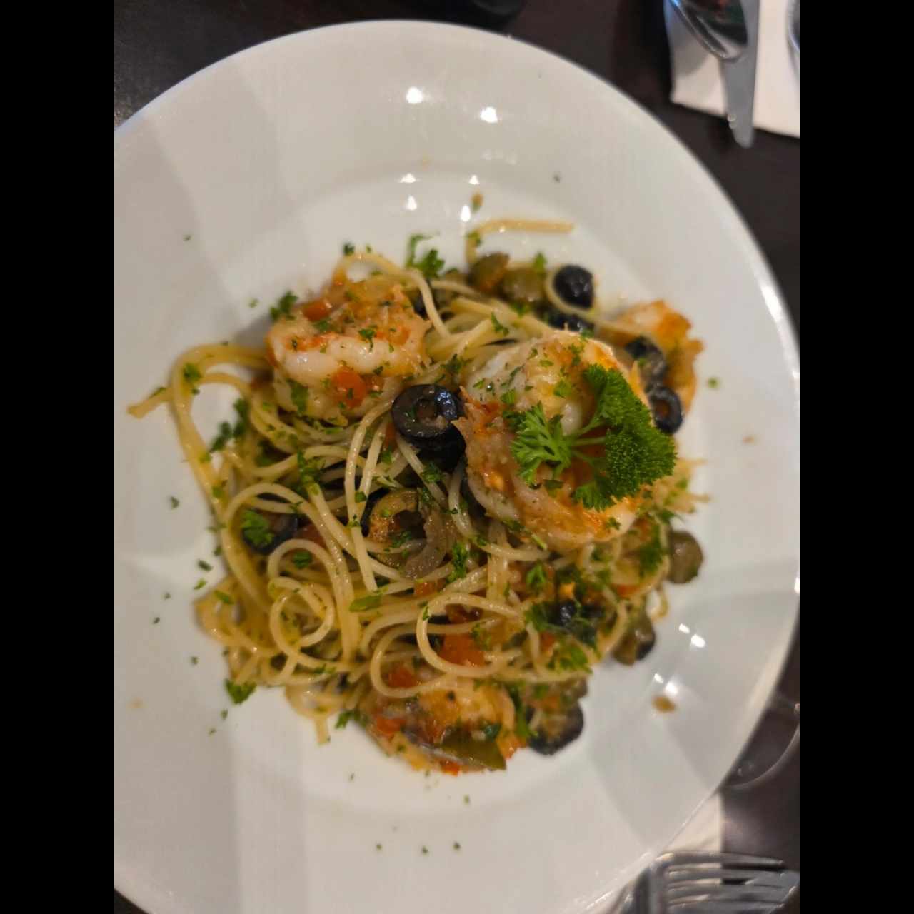 Primi Piatti - Oleo con Langostinos