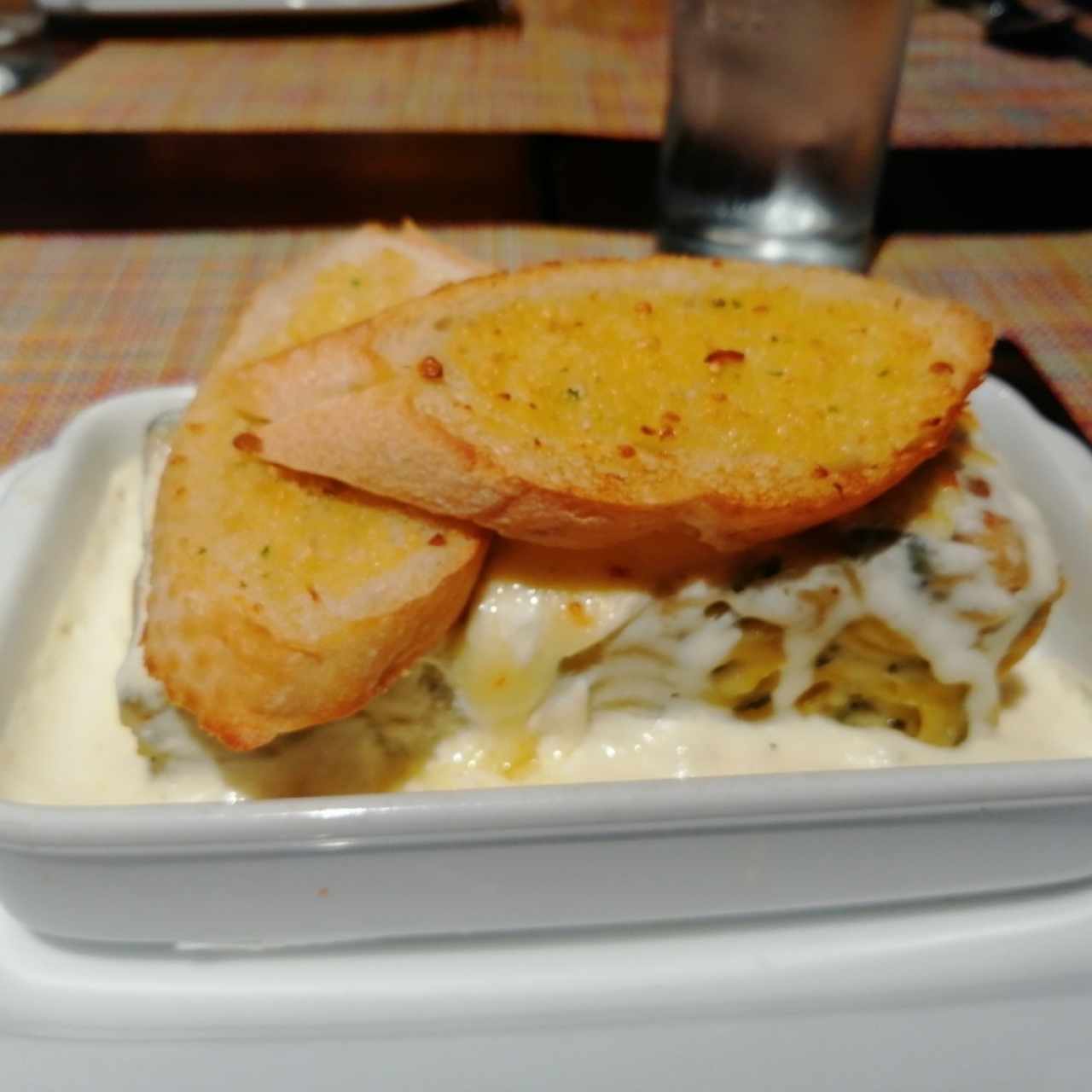 Lasagna de pollo y espinacas