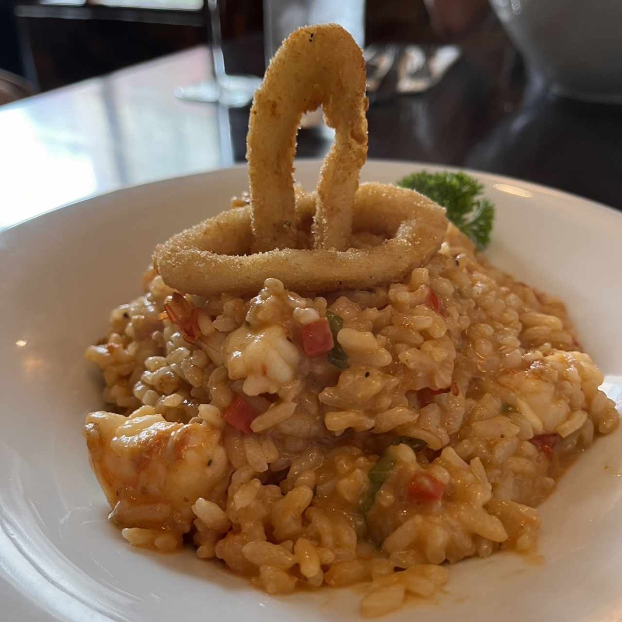 risotto de langostinos