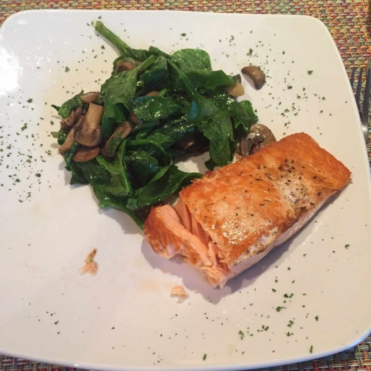 Salmón asado 22.50$