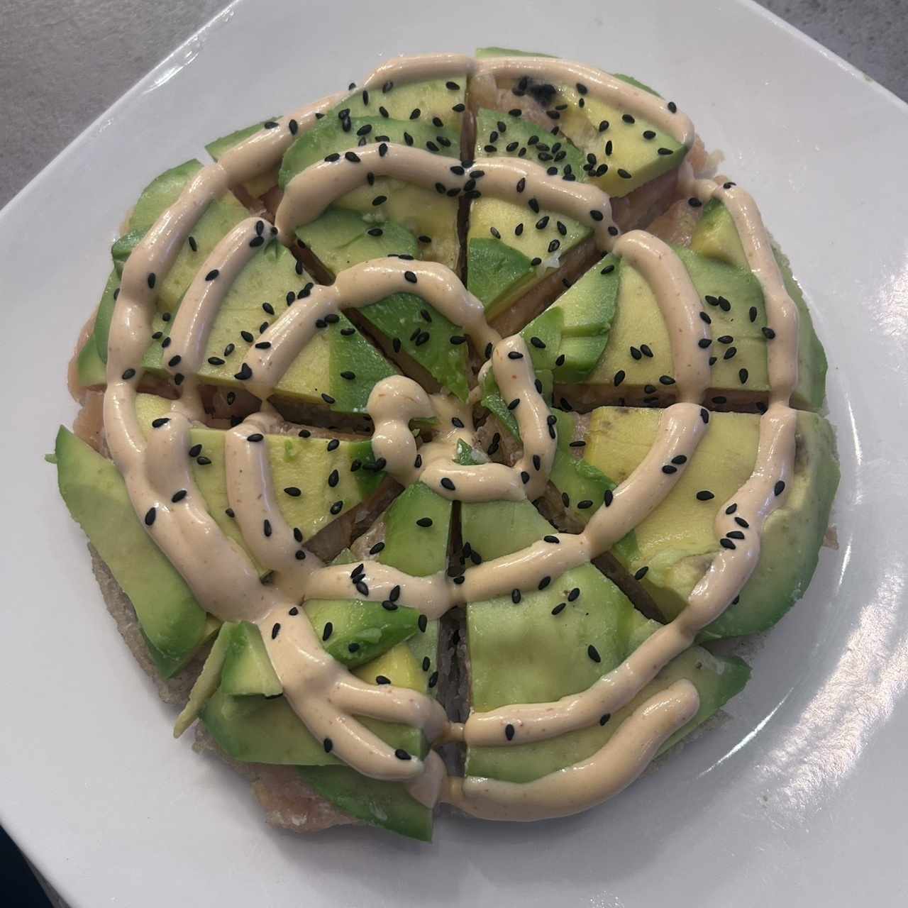 Sushi pizza 