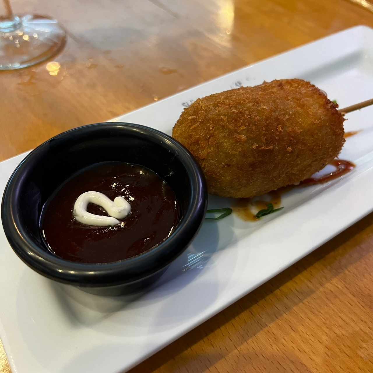 Kushiage Plátano y queso