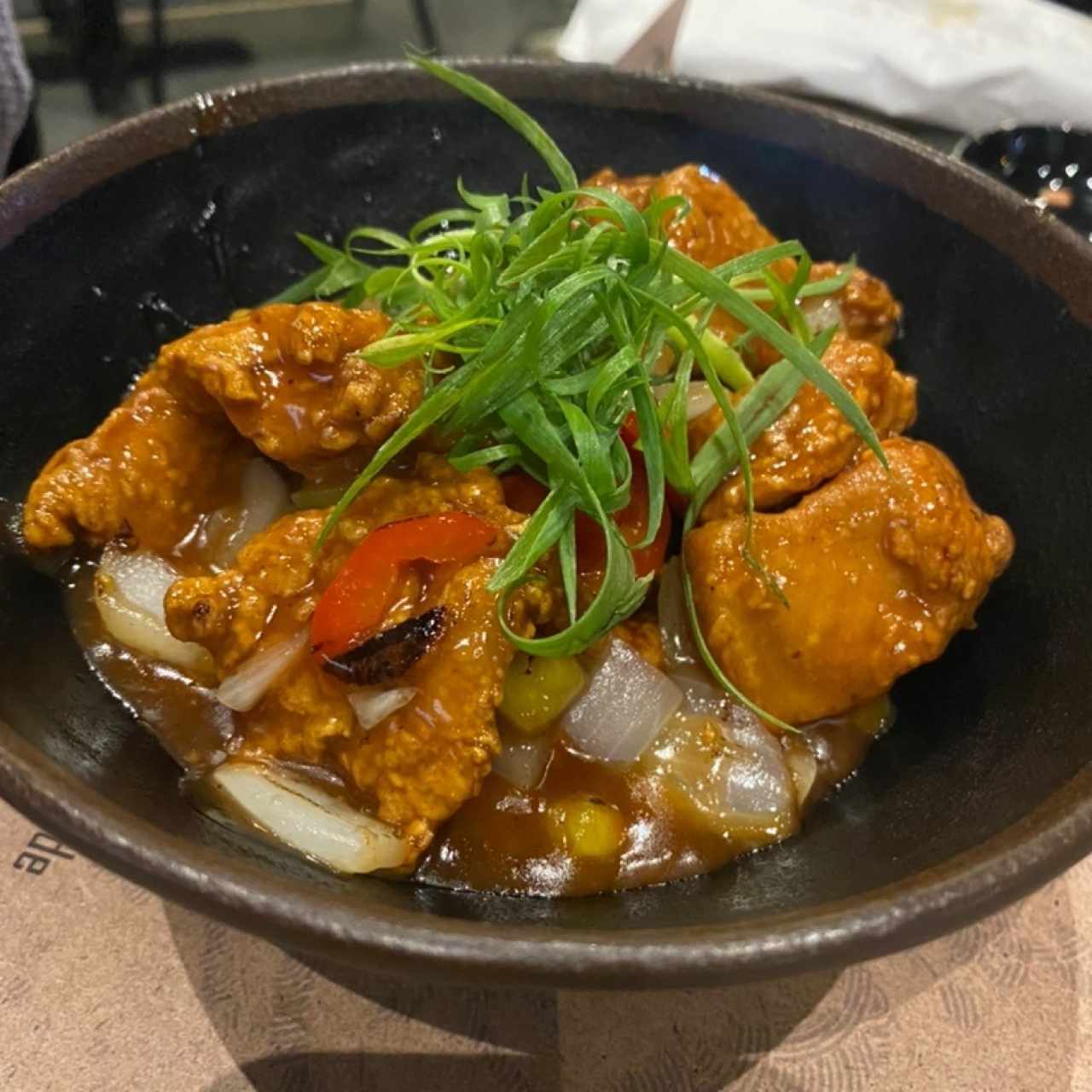 Pollo agridulce 