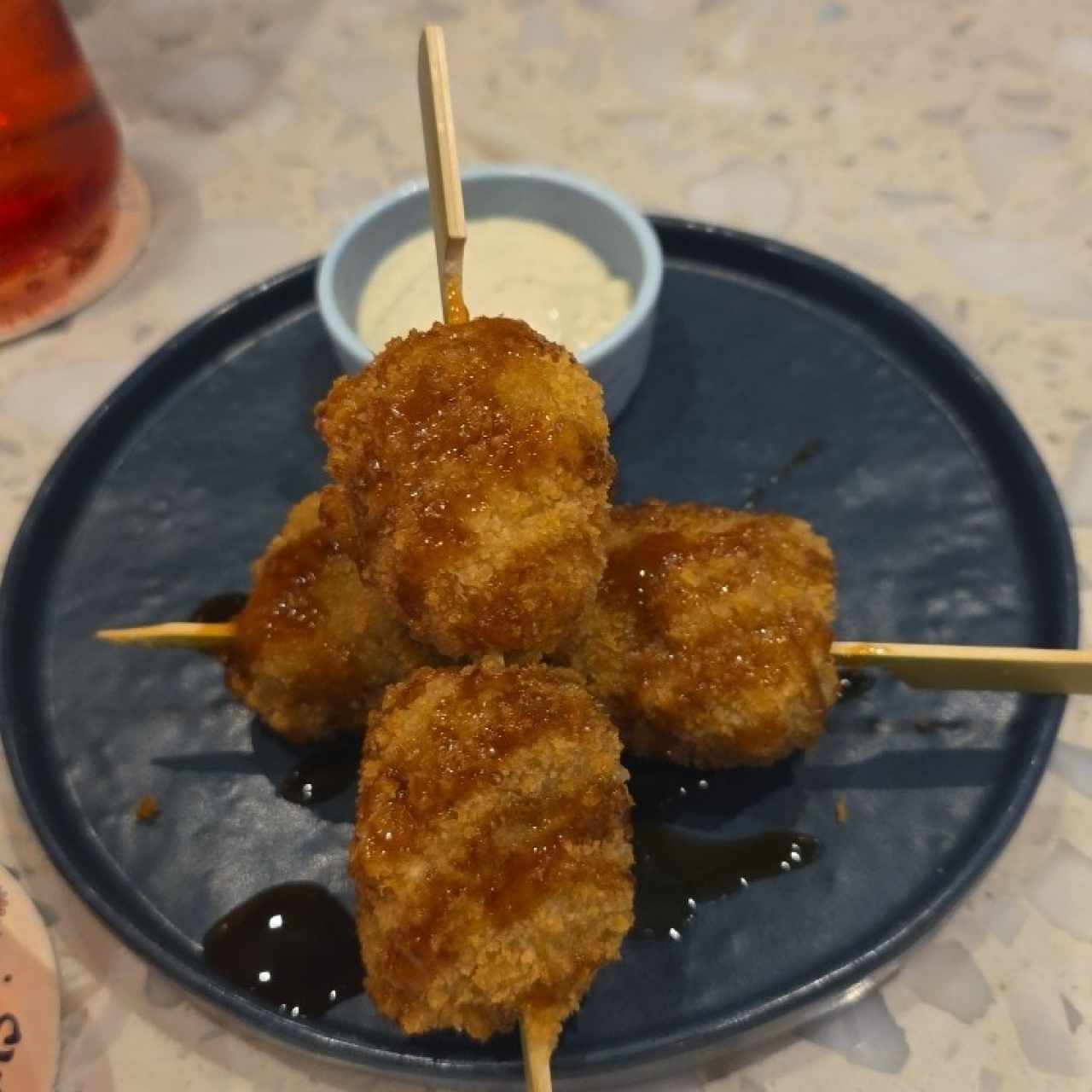 Brochetas de Plátano y Queso