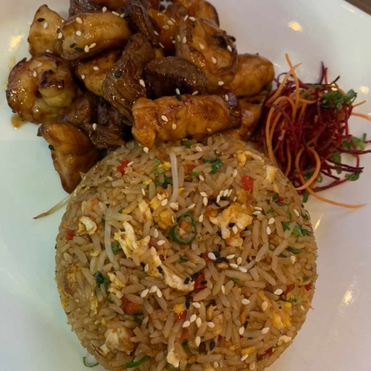 Mixto (Pollo, filete y langostinos)