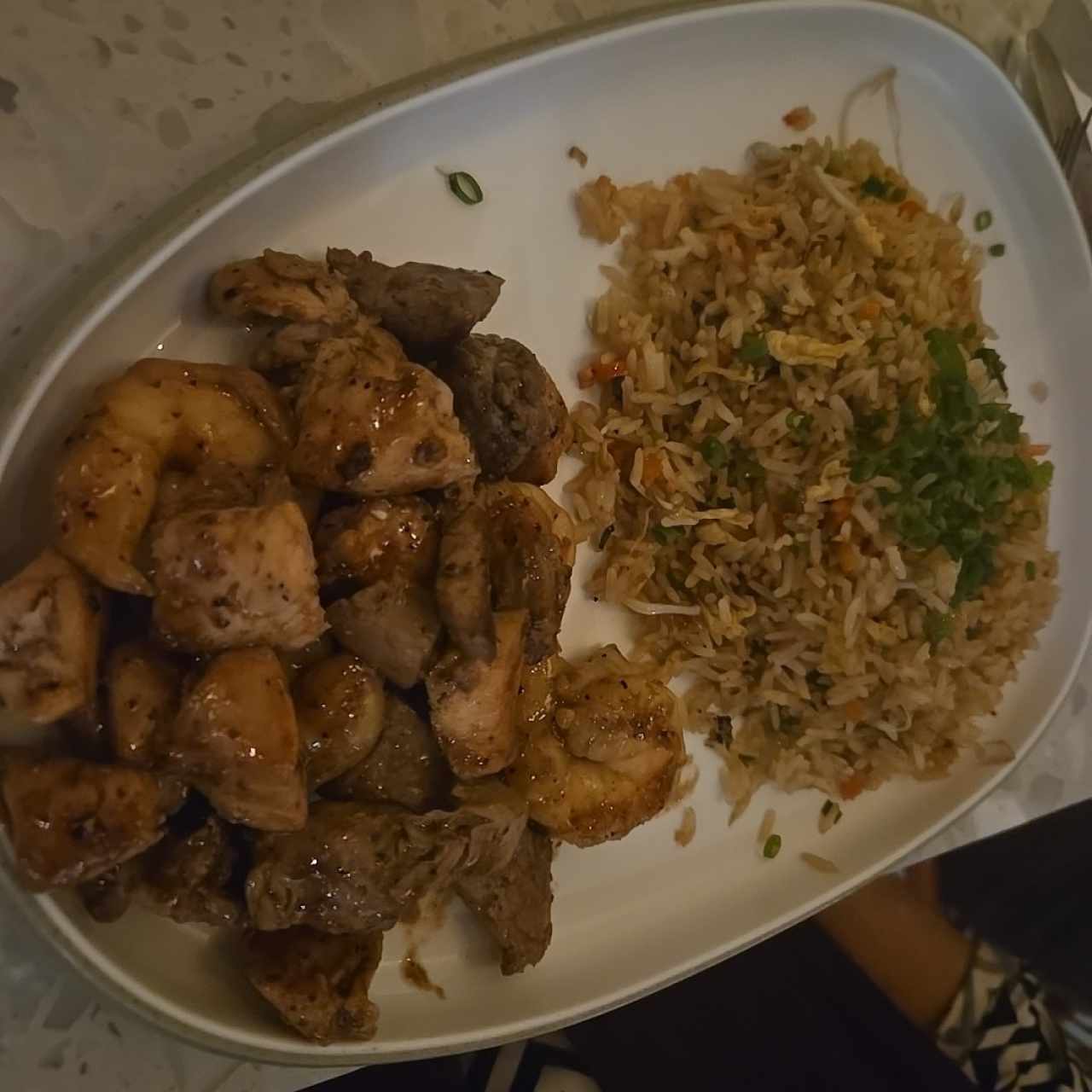 Mixto (pollo, filete y langostinos)