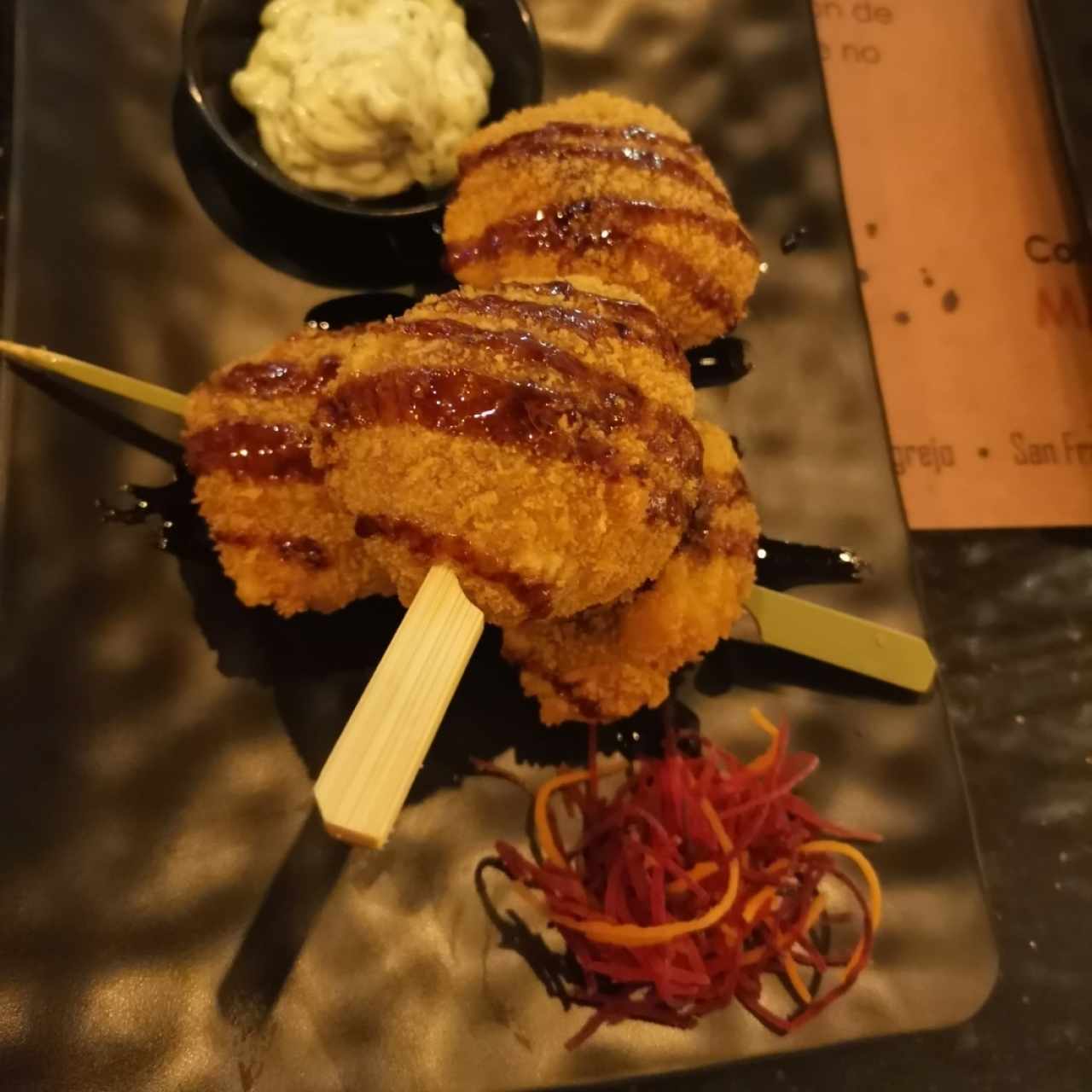 Brochetas de Plátano y Queso