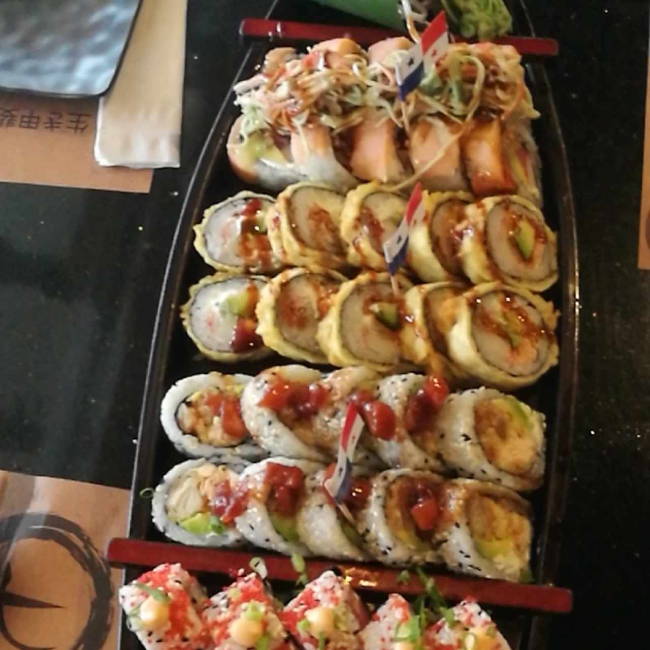 Rolls - Maguro Spicy, Tiger, Sakura, Sayonara