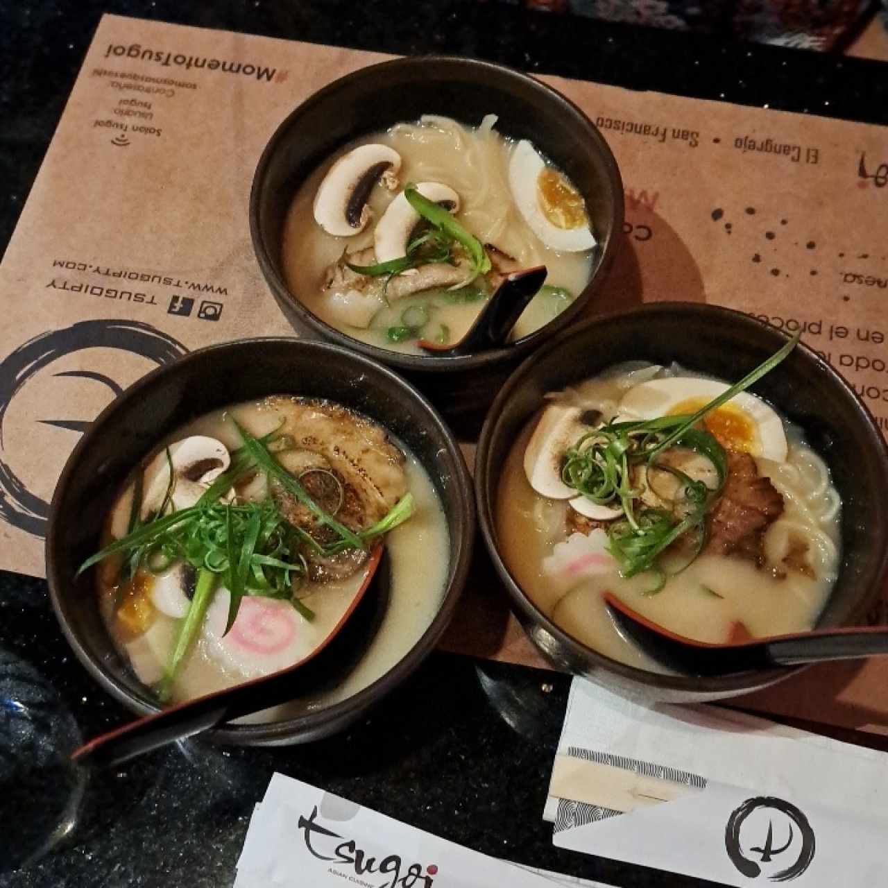 Tsugoi Ramen en 3 porciones 