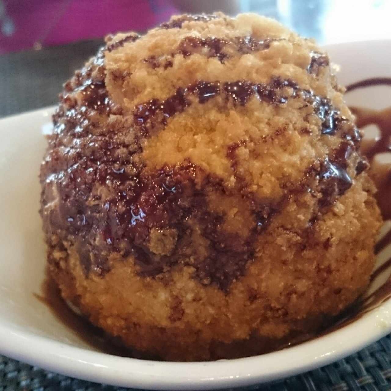 Helado frito