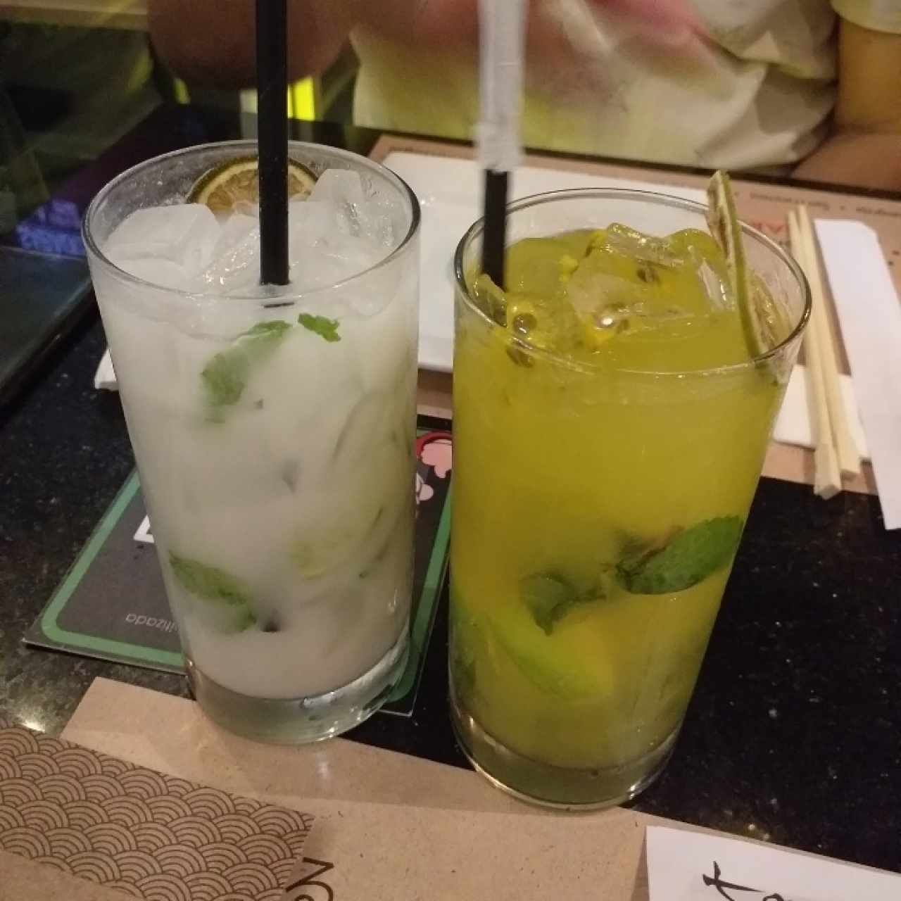 mojito de coco y maracuyá