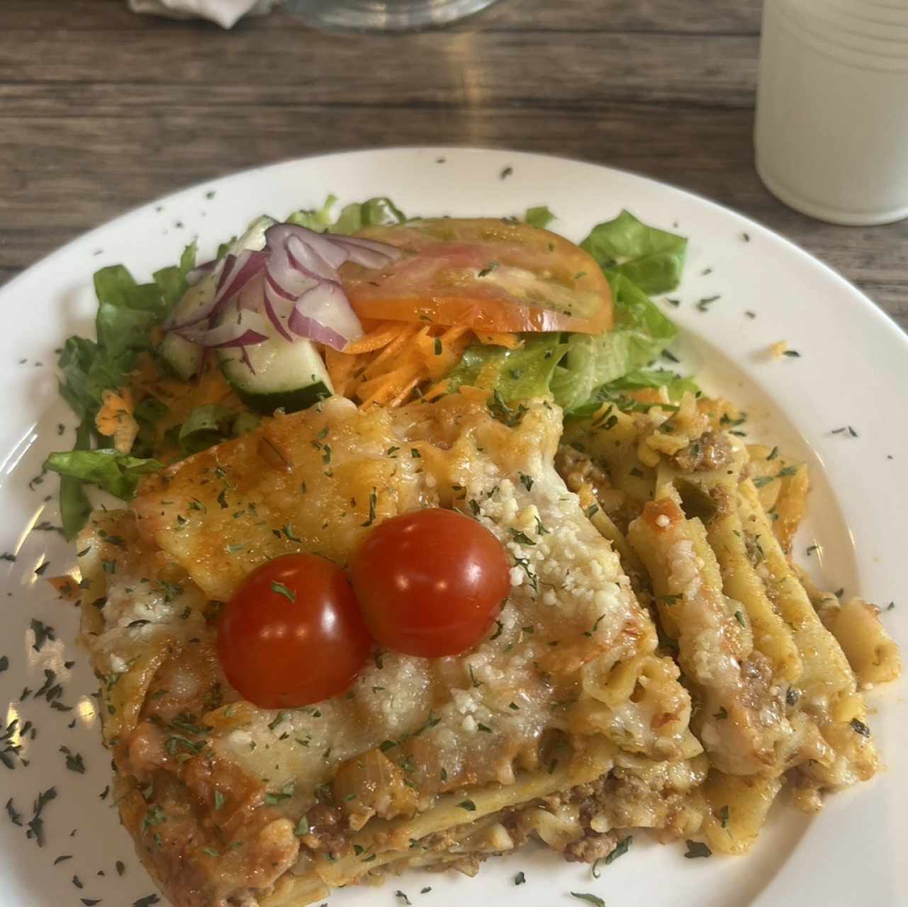 Lasaña de pavo