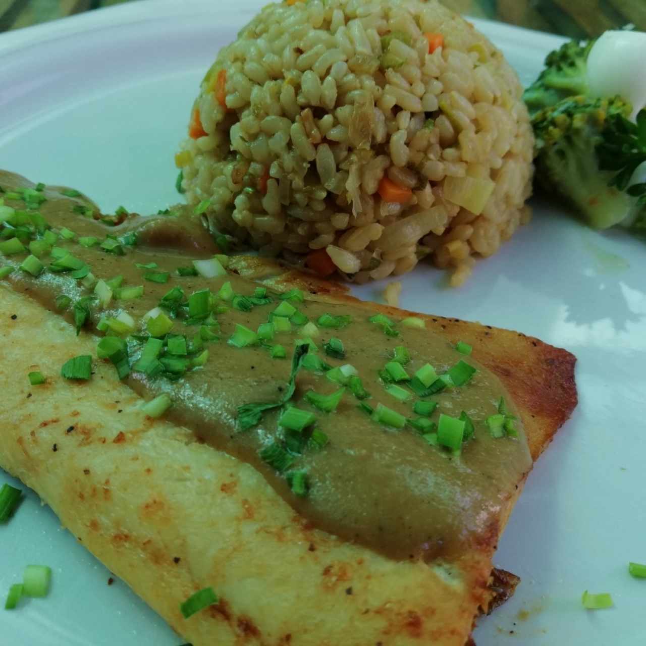 Trucha en Salsa Asiatica