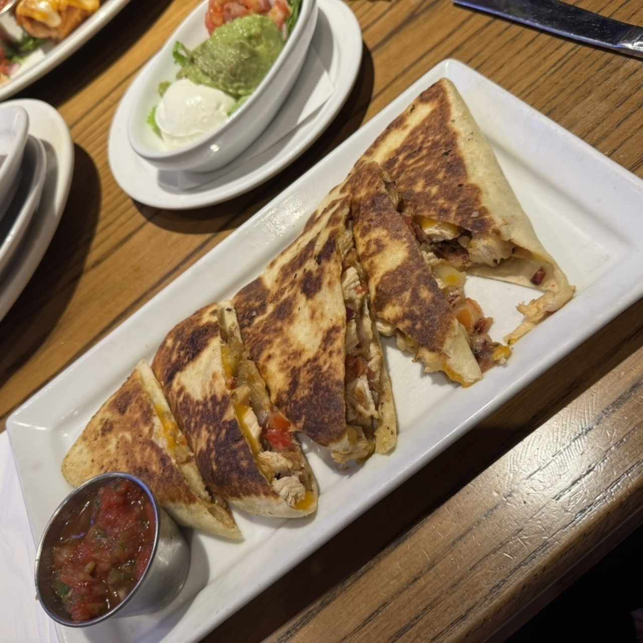 Appetizers - GRILLED CHICKEN QUESADILLAS