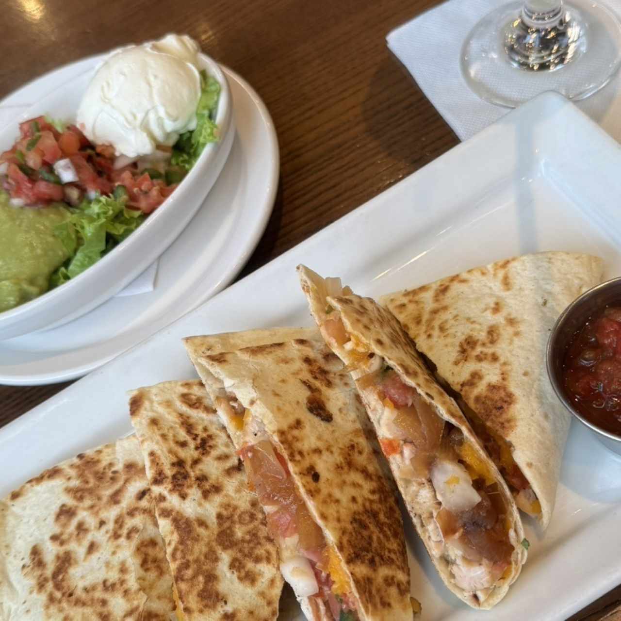Appetizers - GRILLED CHICKEN QUESADILLAS