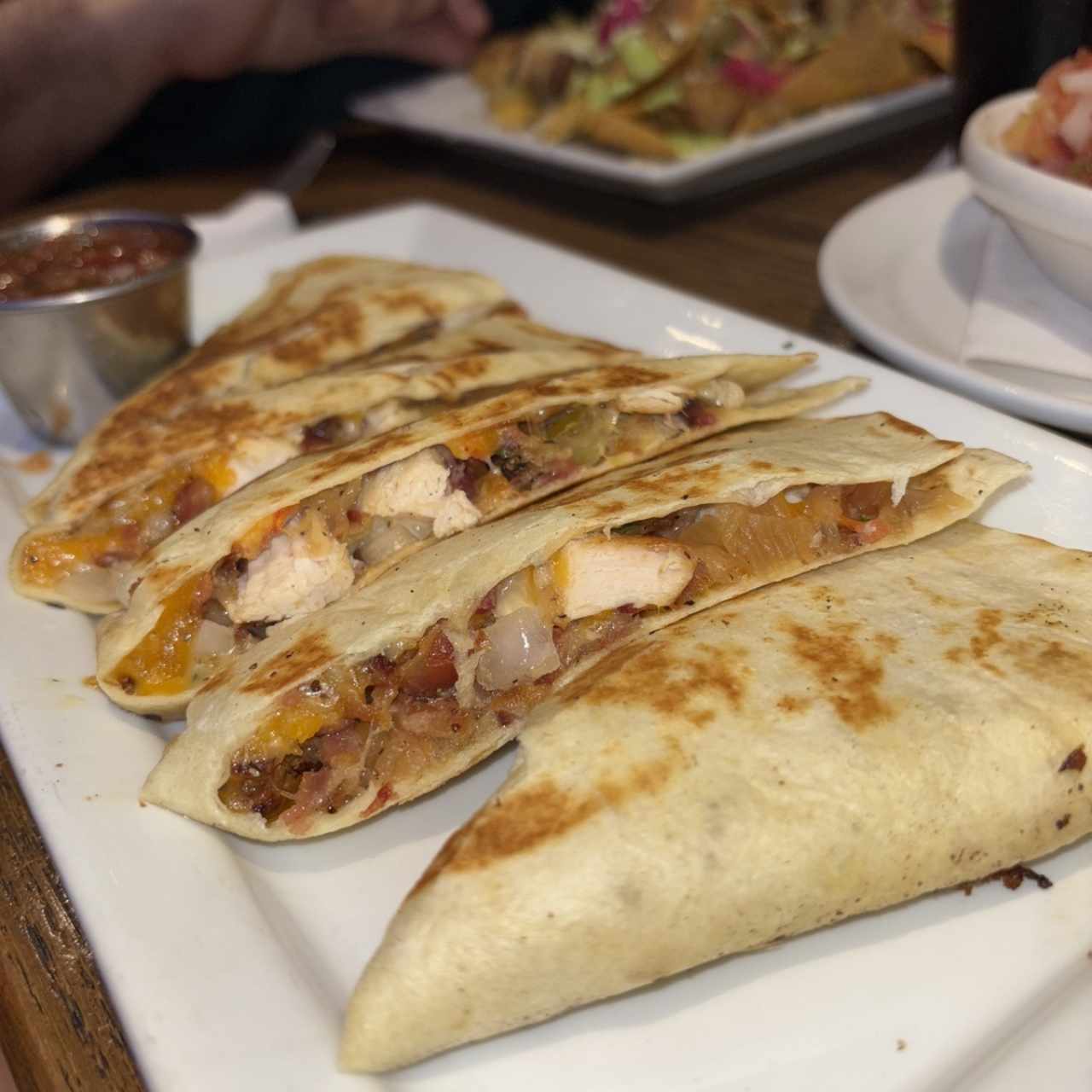 Appetizers - GRILLED CHICKEN QUESADILLAS
