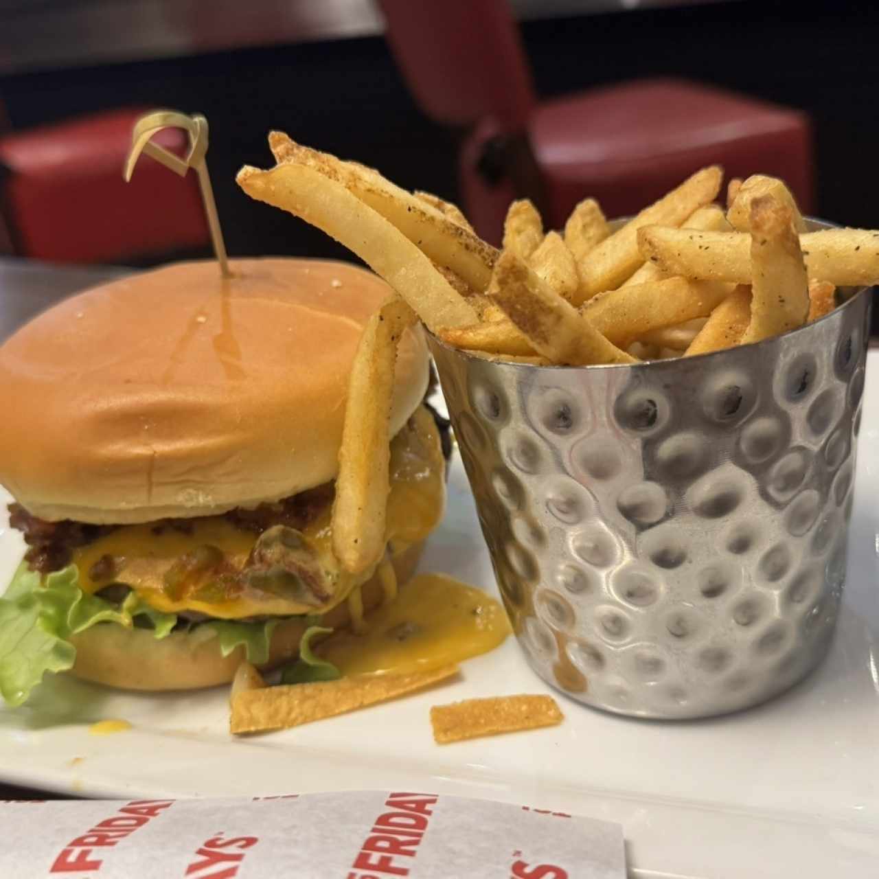 Texas chili burger 