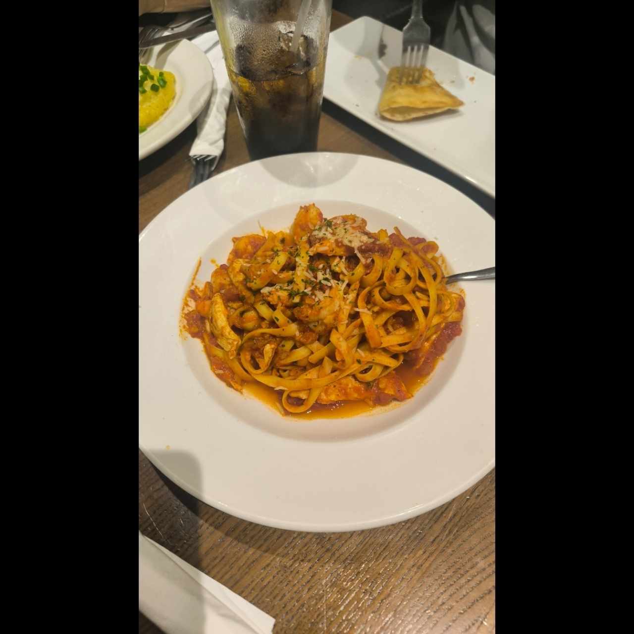 CAJUN SHRIMP & CHICKEN PASTA