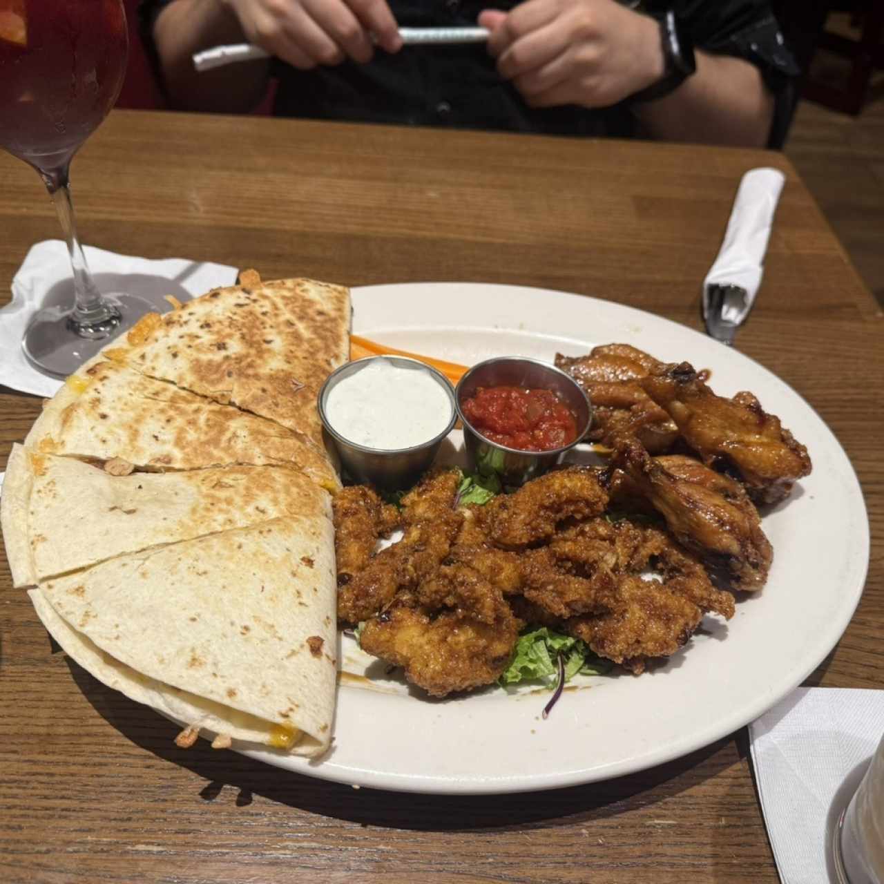 Wings, quedasillas y strings de pollo