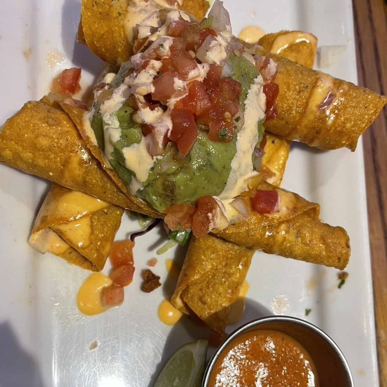 ROASTED CHICKEN TAQUITO STACK