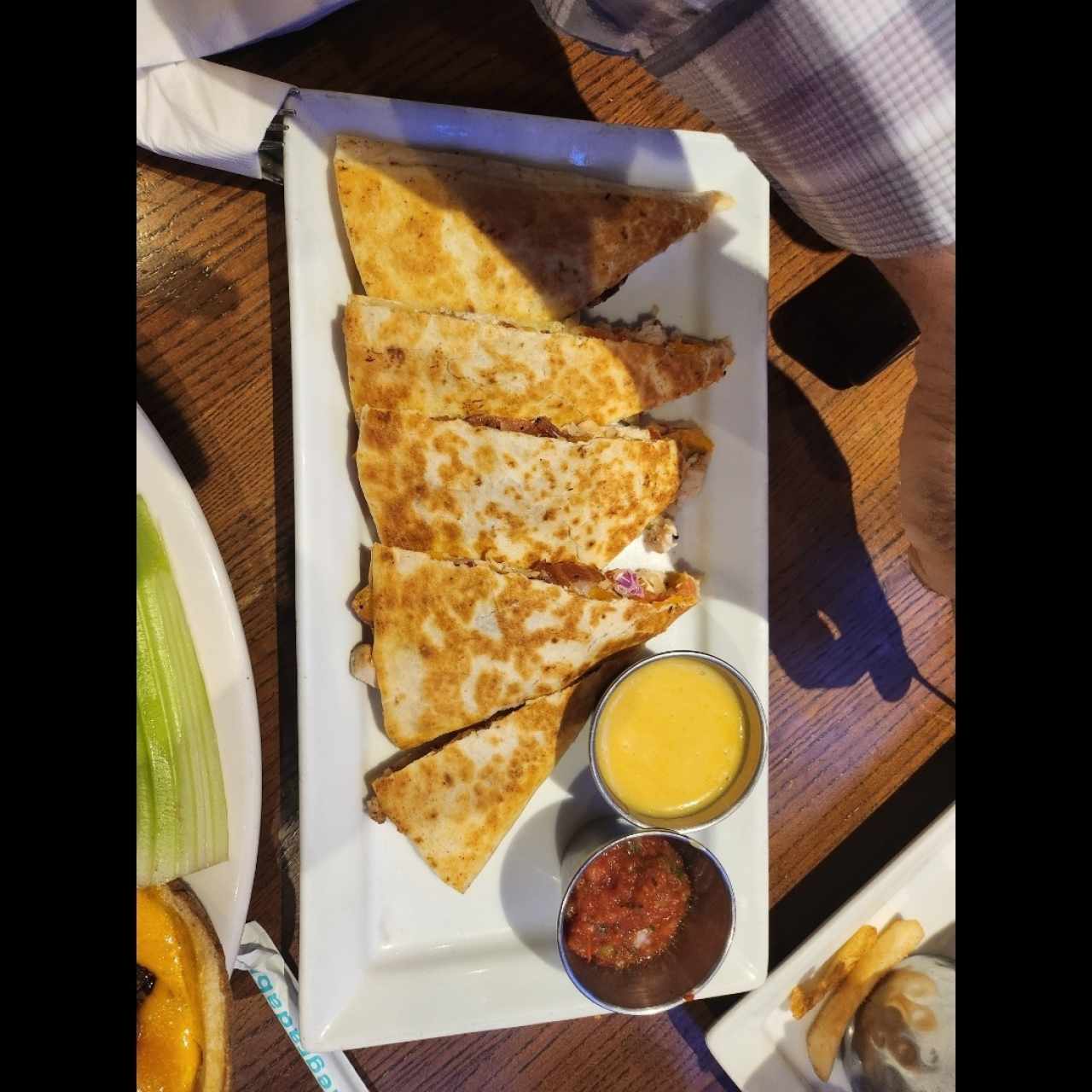 Appetizers - GRILLED CHICKEN QUESADILLAS