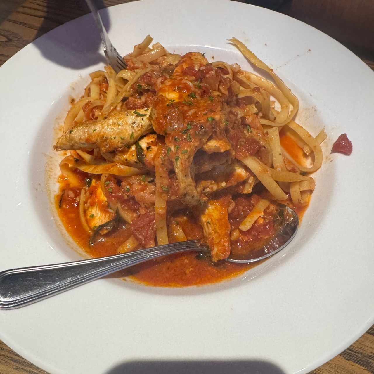 CAJUN SHRIMP & CHICKEN PASTA