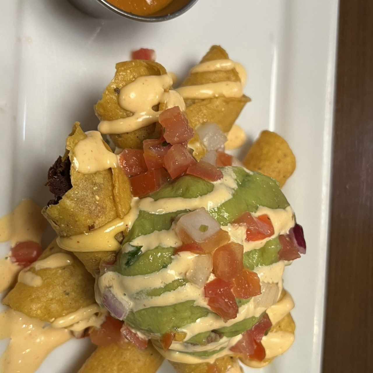 ROASTED CHICKEN TAQUITO STACK