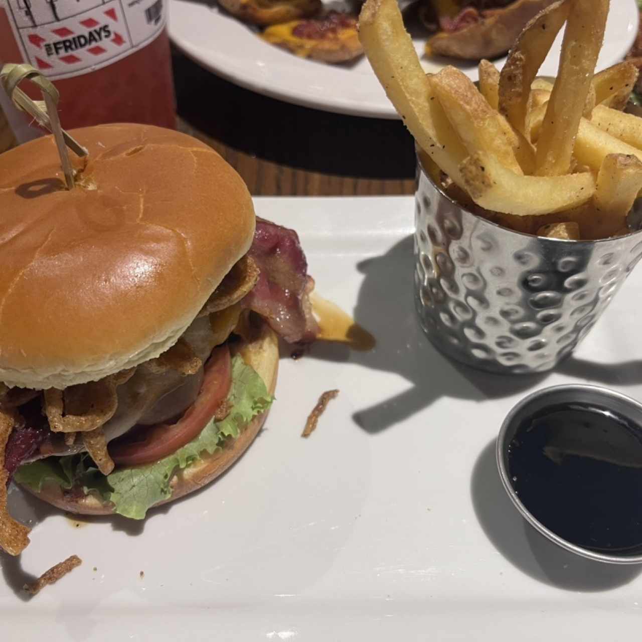 FRIDAYS SIGNATURE WHISKEY-GLAZED CHICKEN SANDWICH