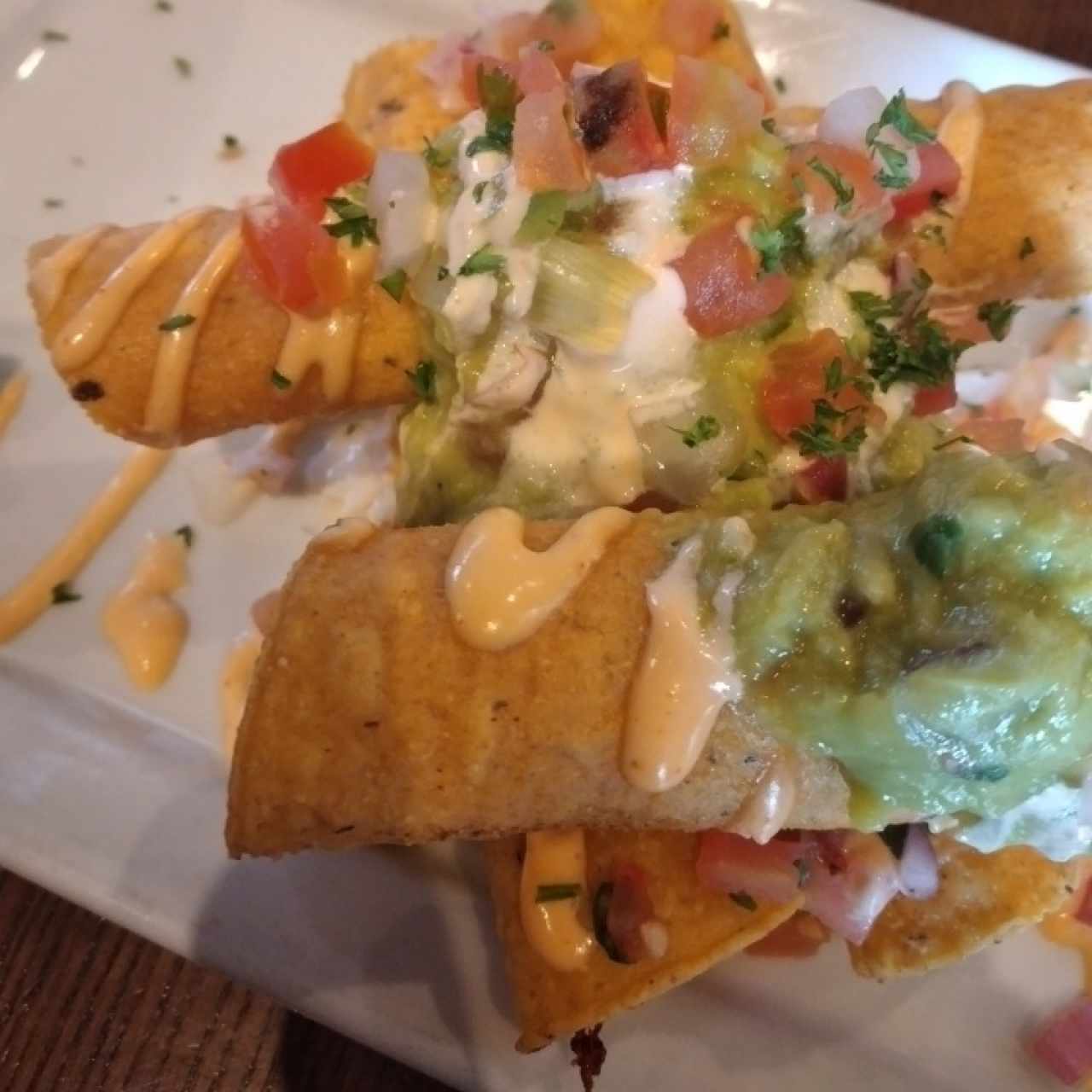 ROASTED CHICKEN TAQUITO STACK