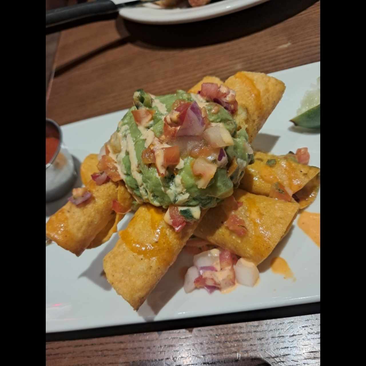 ROASTED CHICKEN TAQUITO STACK