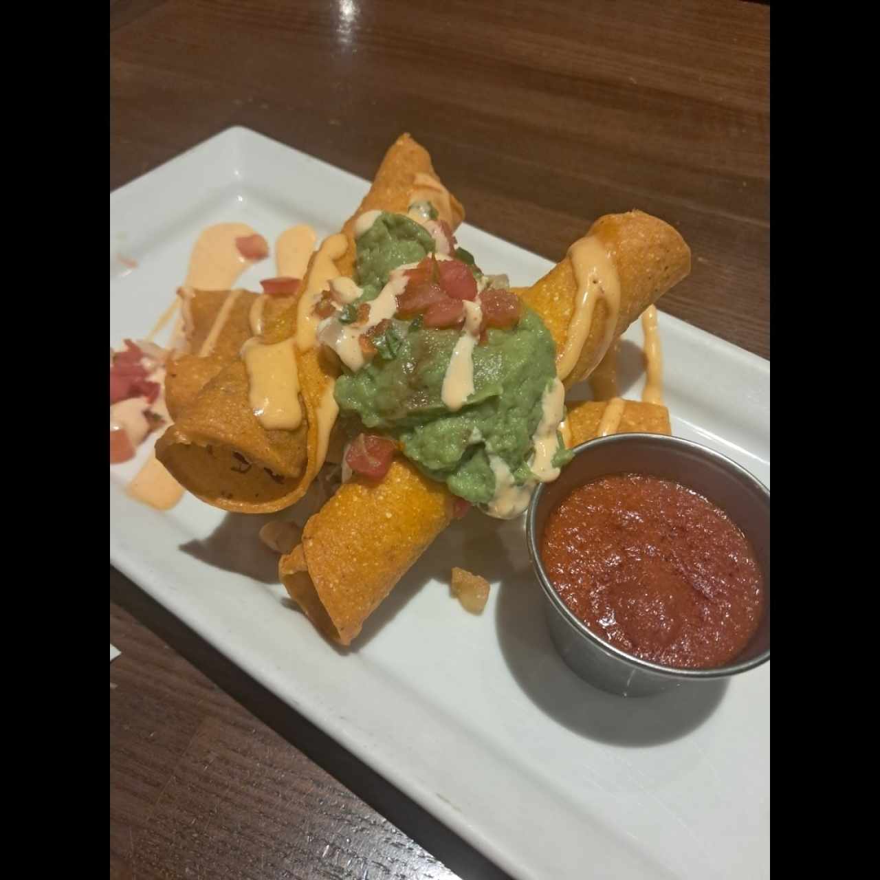 ROASTED CHICKEN TAQUITO STACK