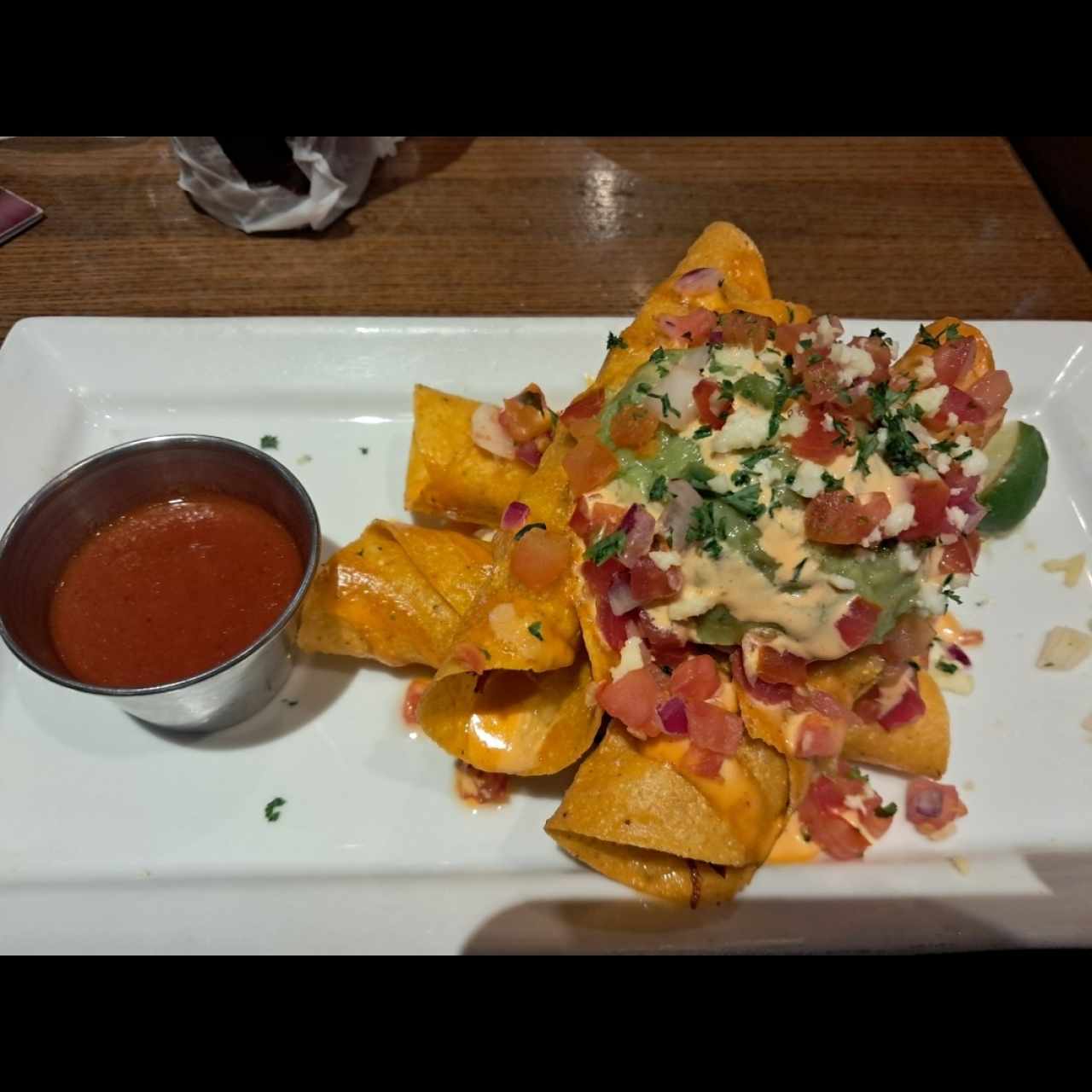 ROASTED CHICKEN TAQUITO STACK