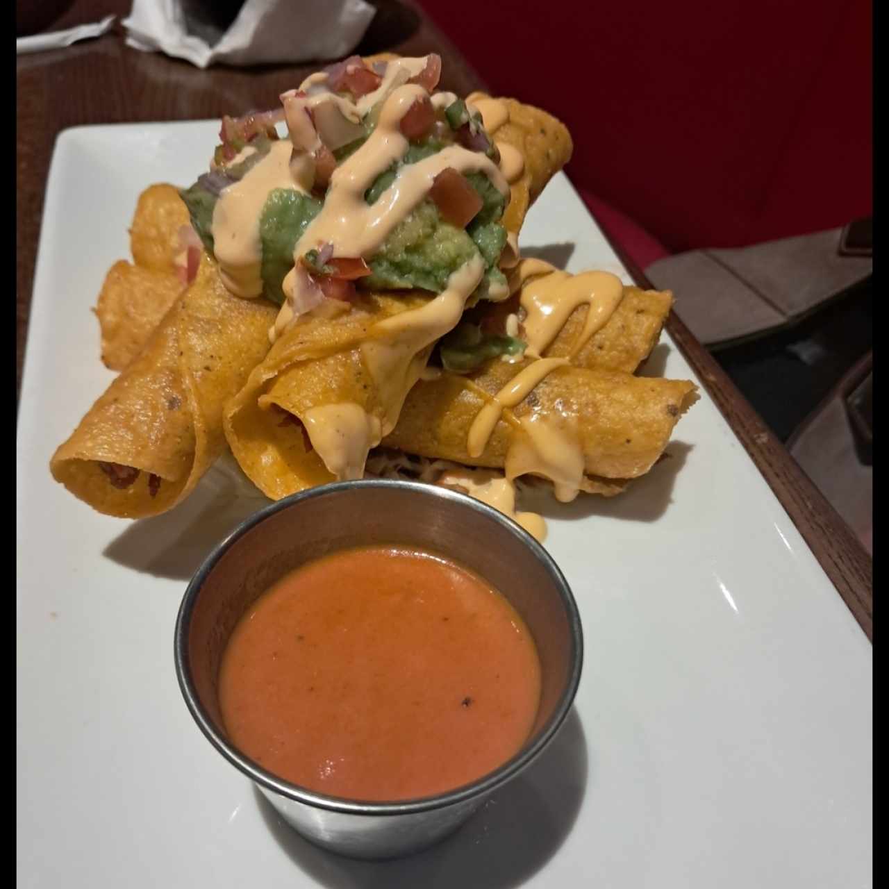 ROASTED CHICKEN TAQUITO STACK