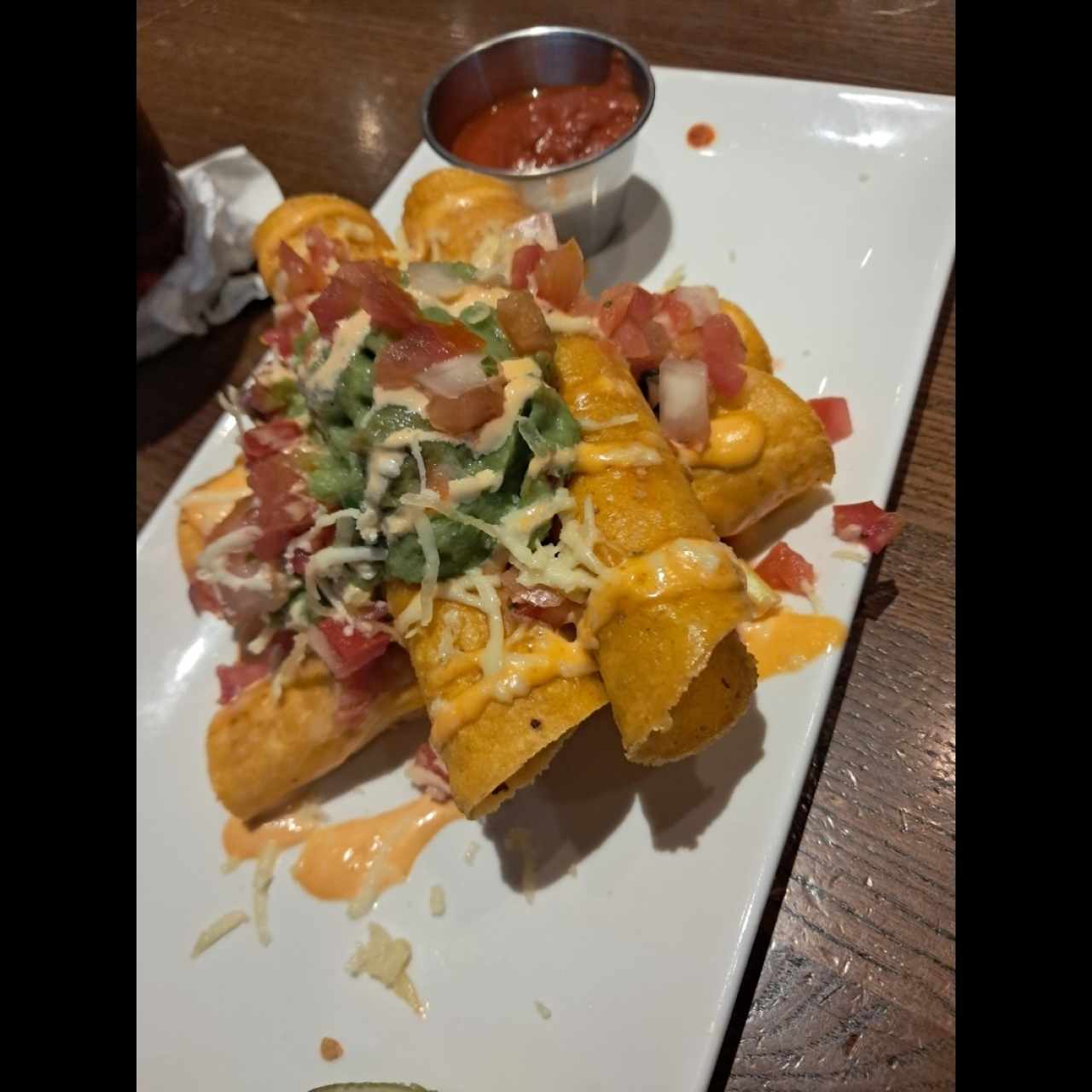 ROASTED CHICKEN TAQUITO STACK