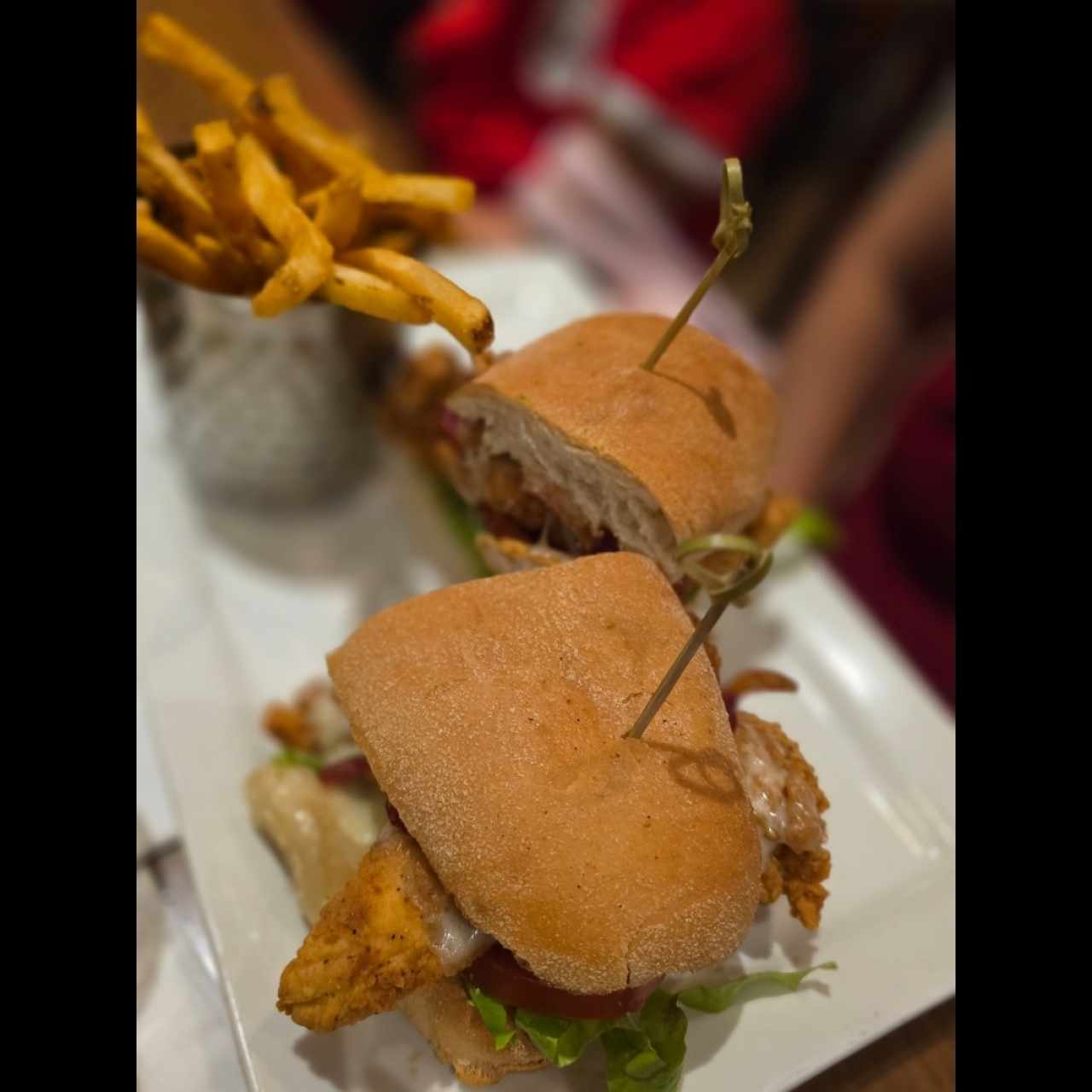 FRIDAYS SIGNATURE WHISKEY-GLAZED CHICKEN SANDWICH