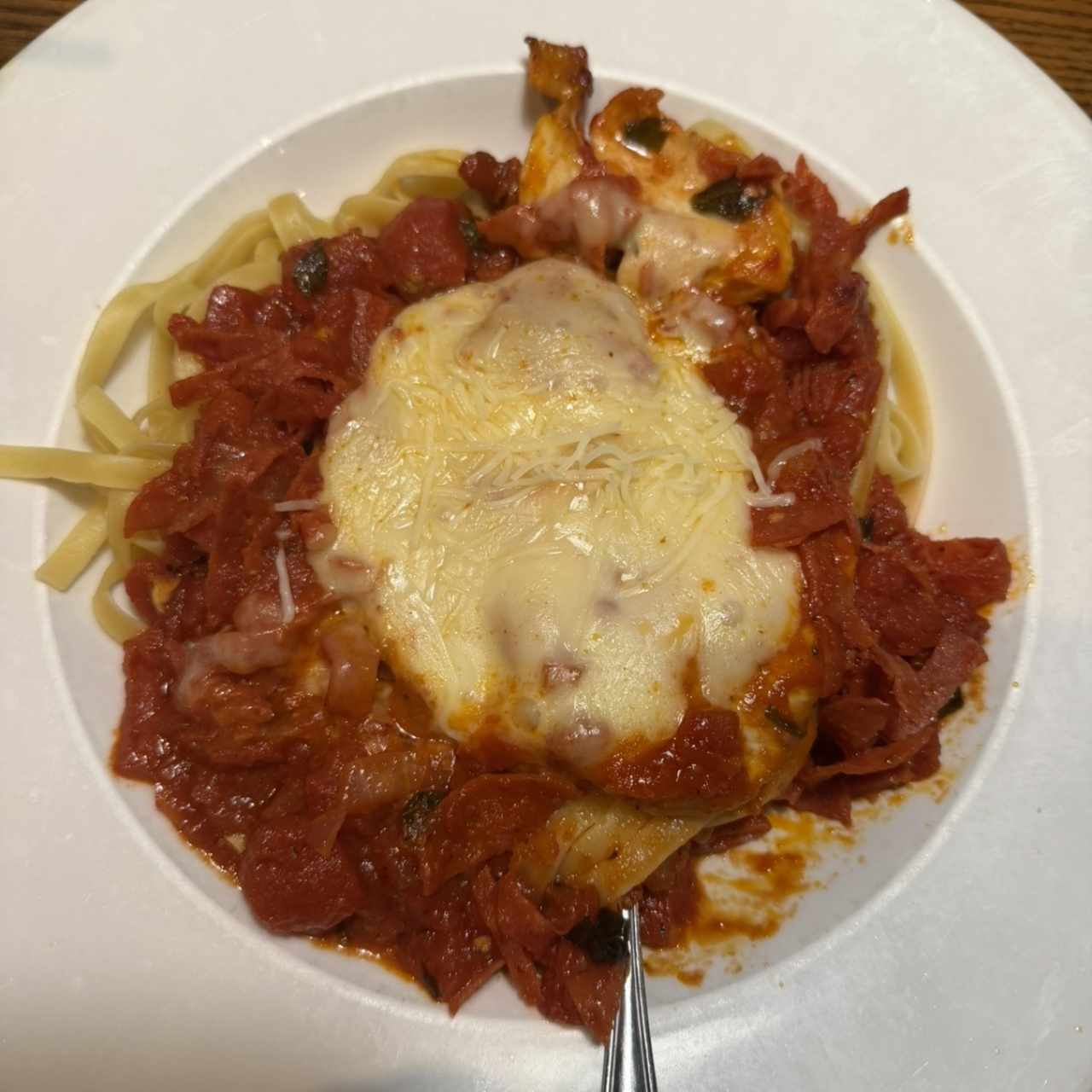 Pasta con pepperoni