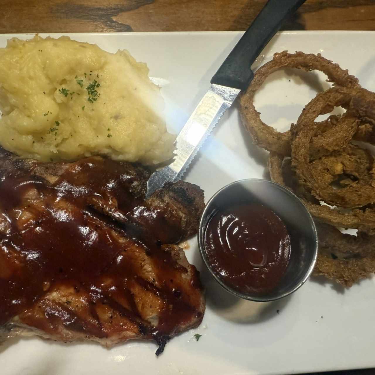Bbq pork chop 