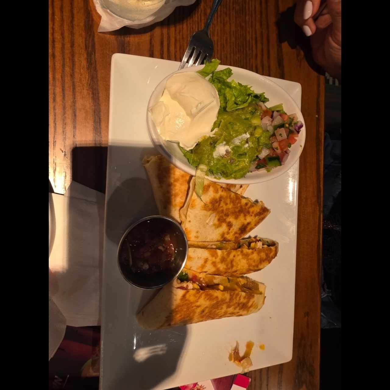 Appetizers - GRILLED CHICKEN QUESADILLAS