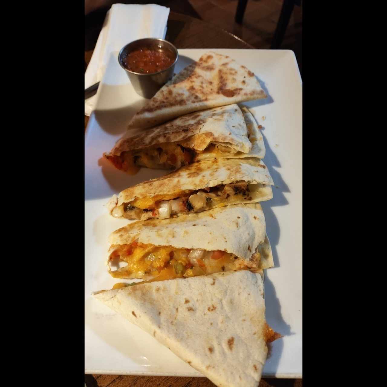 Appetizers - GRILLED CHICKEN QUESADILLAS