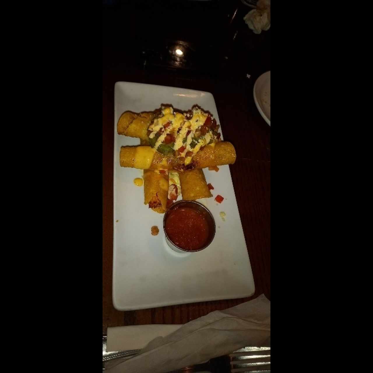 ROASTED CHICKEN TAQUITO STACK